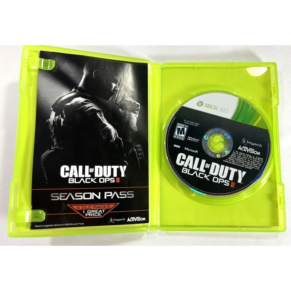 Call Of Duty Black Ops II Microsoft Xbox 360 Complete with Manual Tested